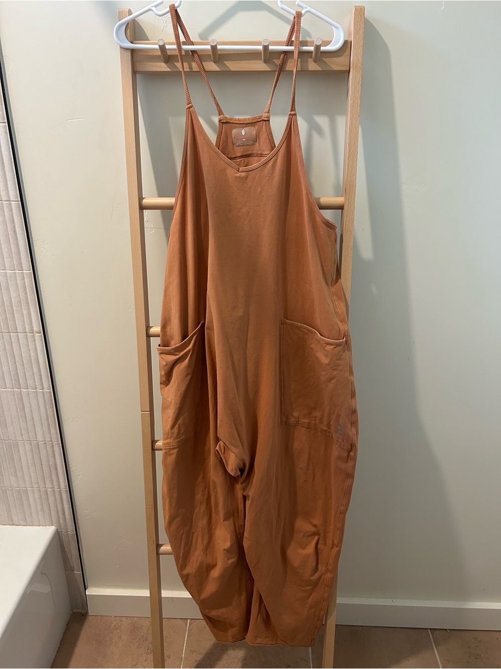 Free People FP movement Rusty Orange Hotshot Onesie - Picture 2 of 5